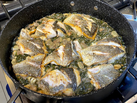 דגים עם מנגולד (מושיקו גמליאל)