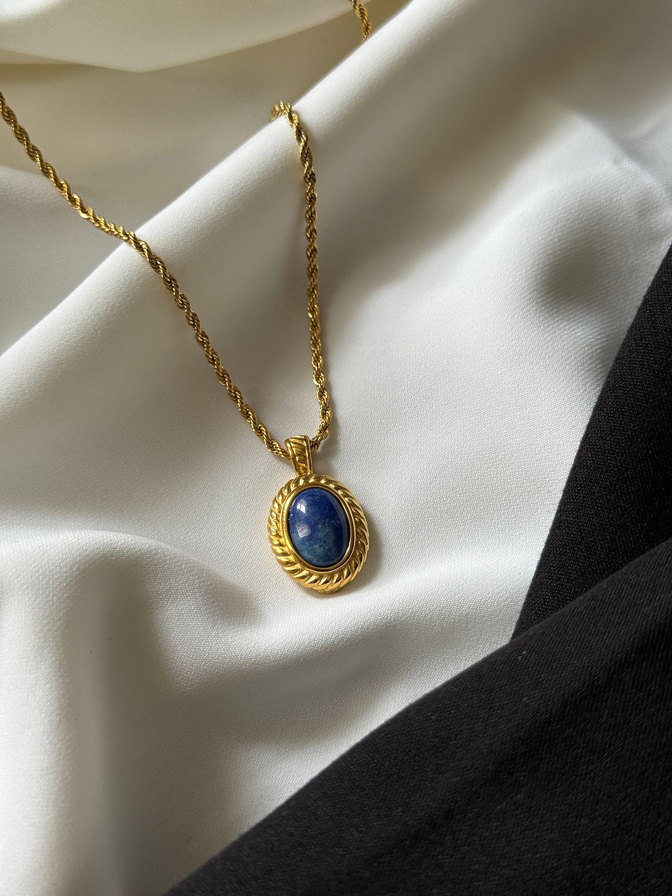 Thumbnail: LAPIS PENDANT NECKLACE