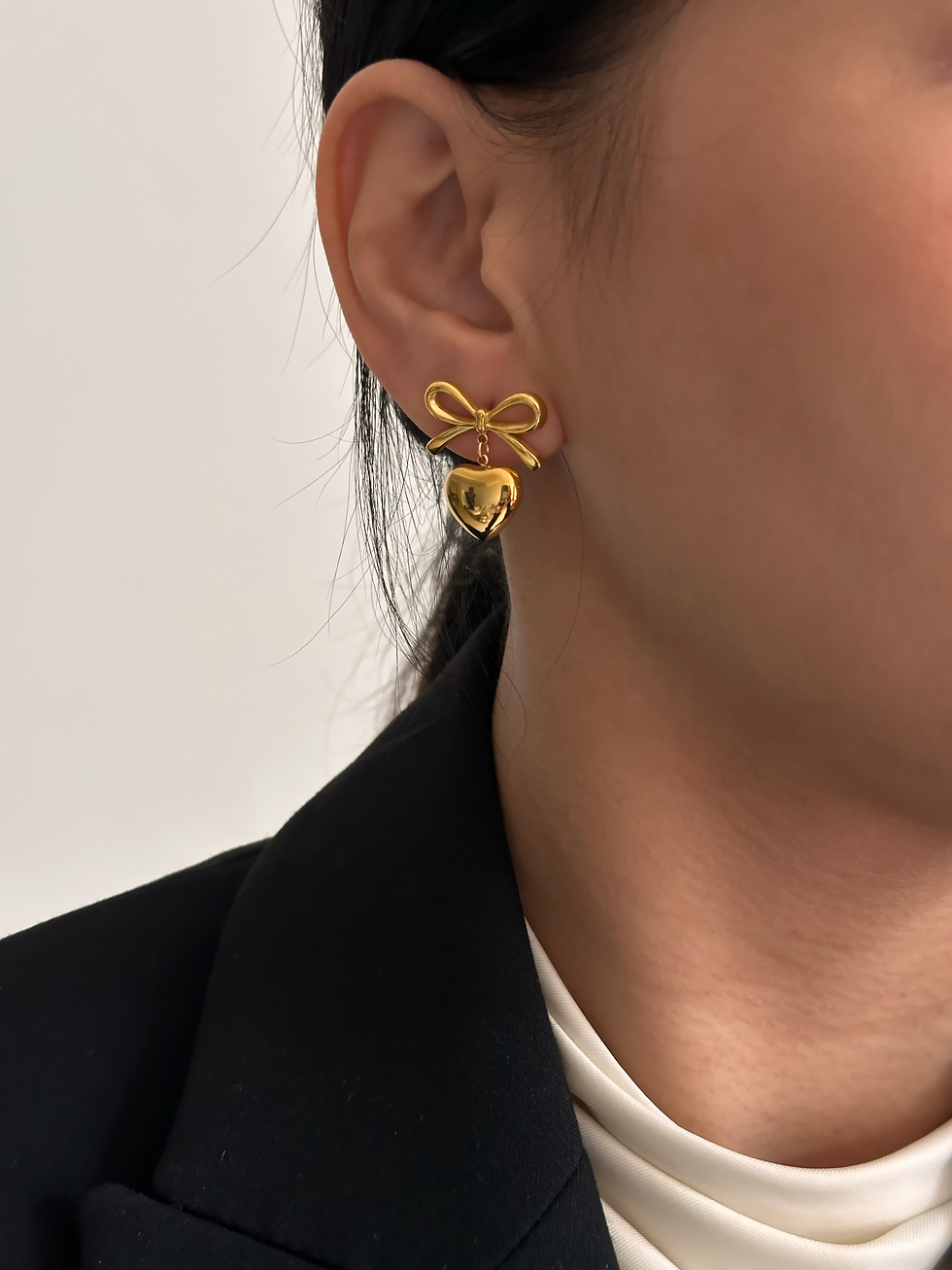 Thumbnail: AMOUR BOW EARRINGS