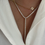 Thumbnail: CLOVER STUDDED CHARM NECKLACE
