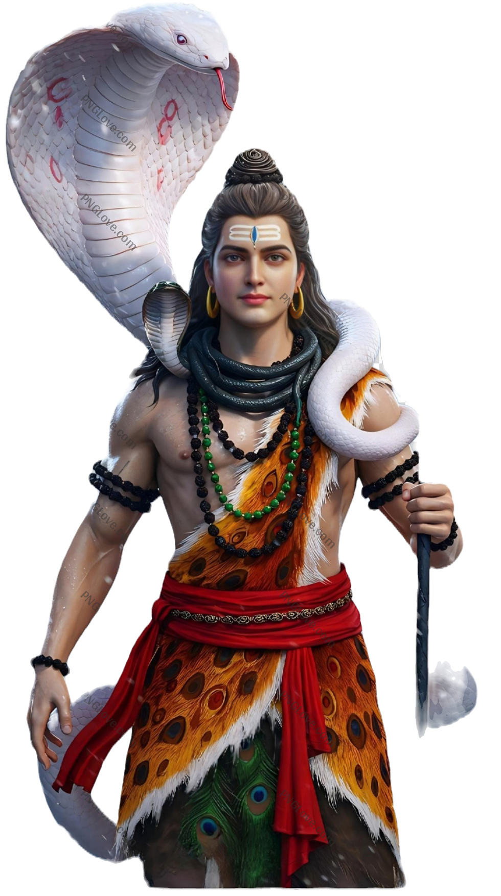 Lord Shiva, Hindu god, with cobra