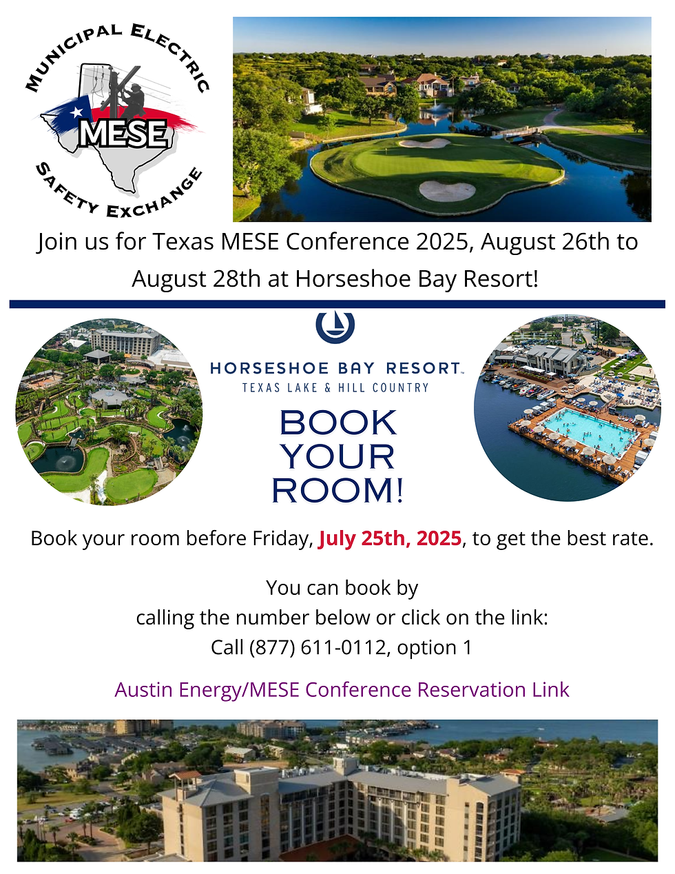 PLEASE join us for Texas MESE Conference 2025, Monday August 25th to Thursday, August 28th
