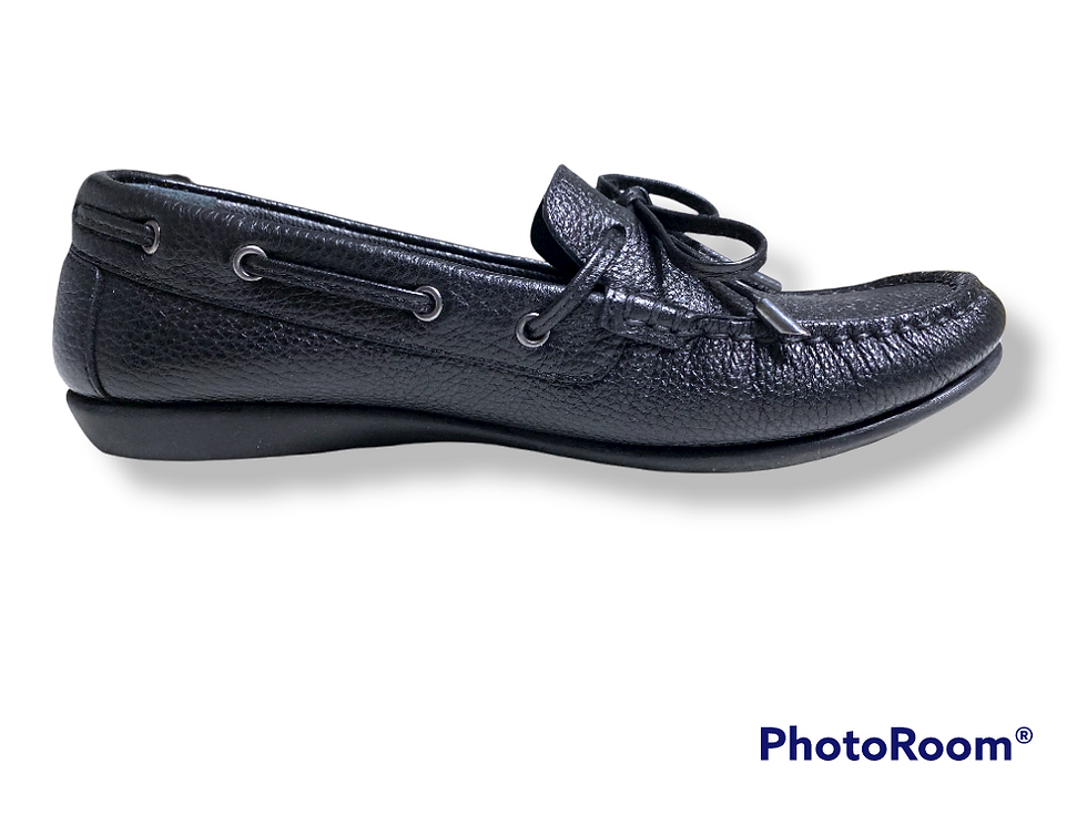Miniature : Mocassin Springboost "Libertà" - cuir noir grainé -Homme