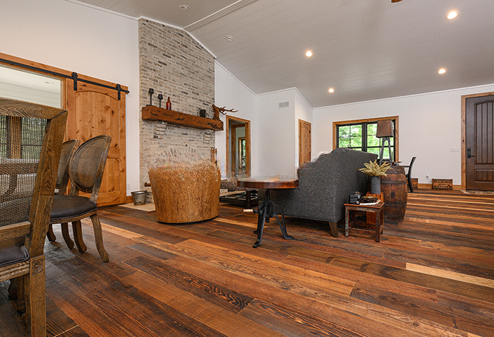 Thumbnail: Antique Reclaimed Heart Pine Original Face NYC
