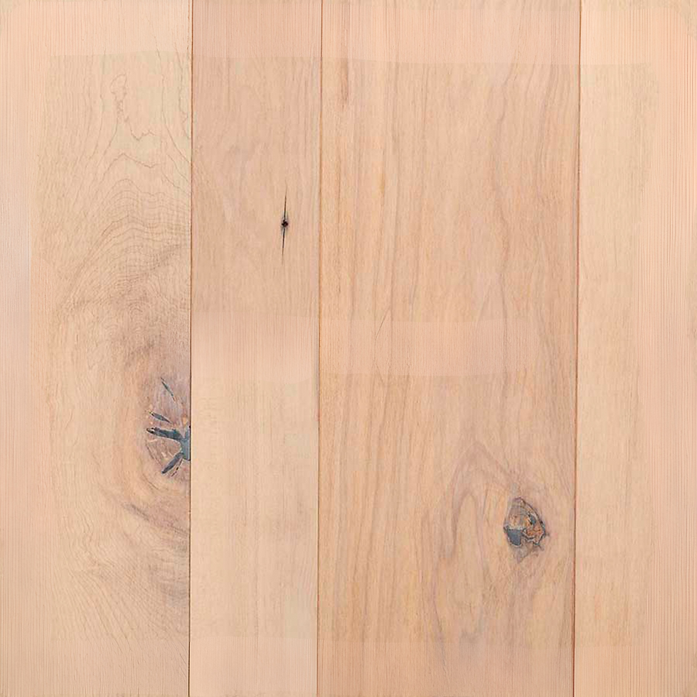 Sugar wide plank engineered wood floor with subtle grain pattern and wide plank design