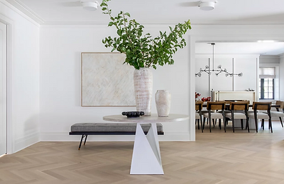 Low VOC hardwood floor finish in luxury Manhattan residence