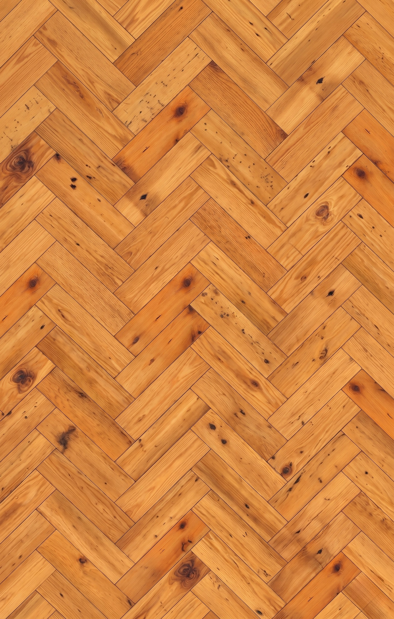 Antique Reclaimed White Pine - Herringbone Cut Wood Flooring NYC