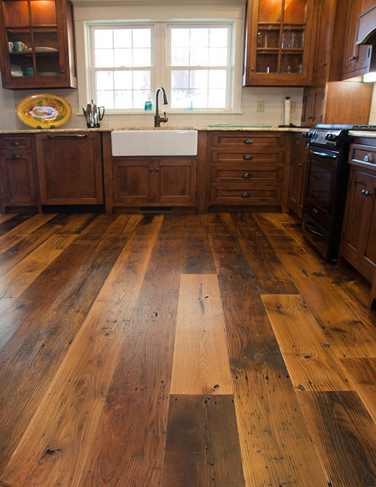 Thumbnail: Antique Reclaimed Wormy Chestnut Flooring NYC