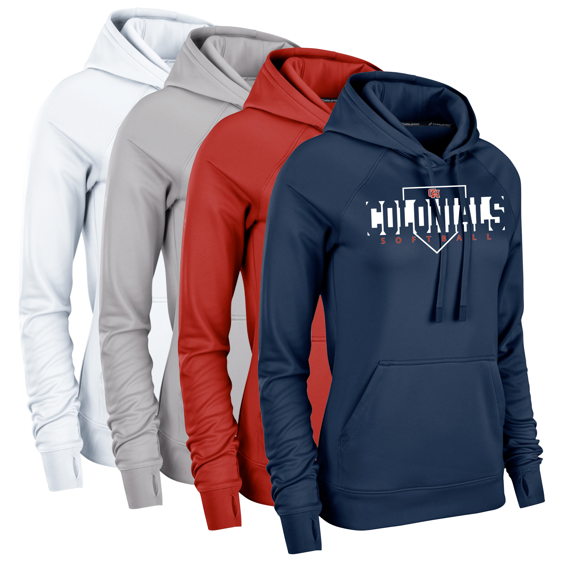 CHMS Baseball Women's Performance Hoodie