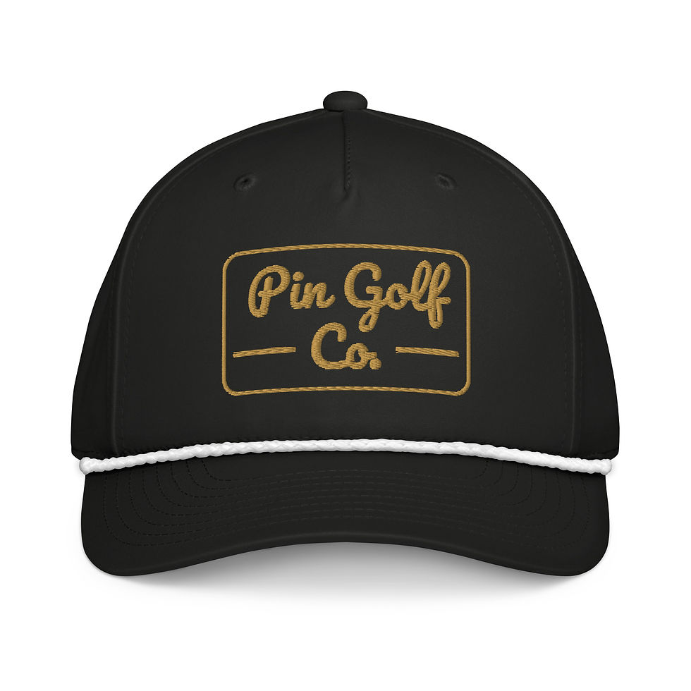 Shoreline Rope Hat - Black/Old Gold