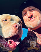 John, owner of Pro-Dog K9 with a dog