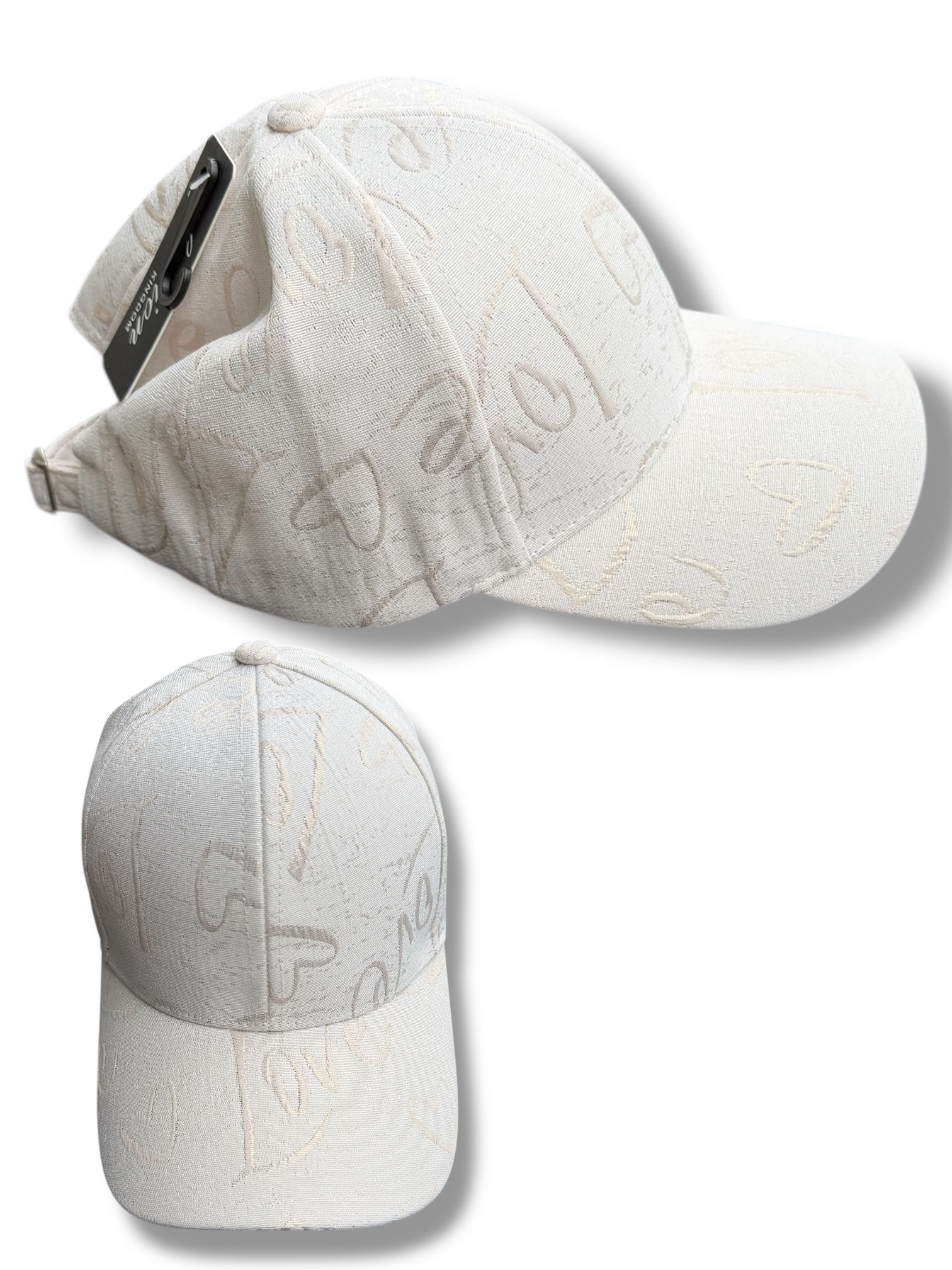 Pet opdruk Love ecru