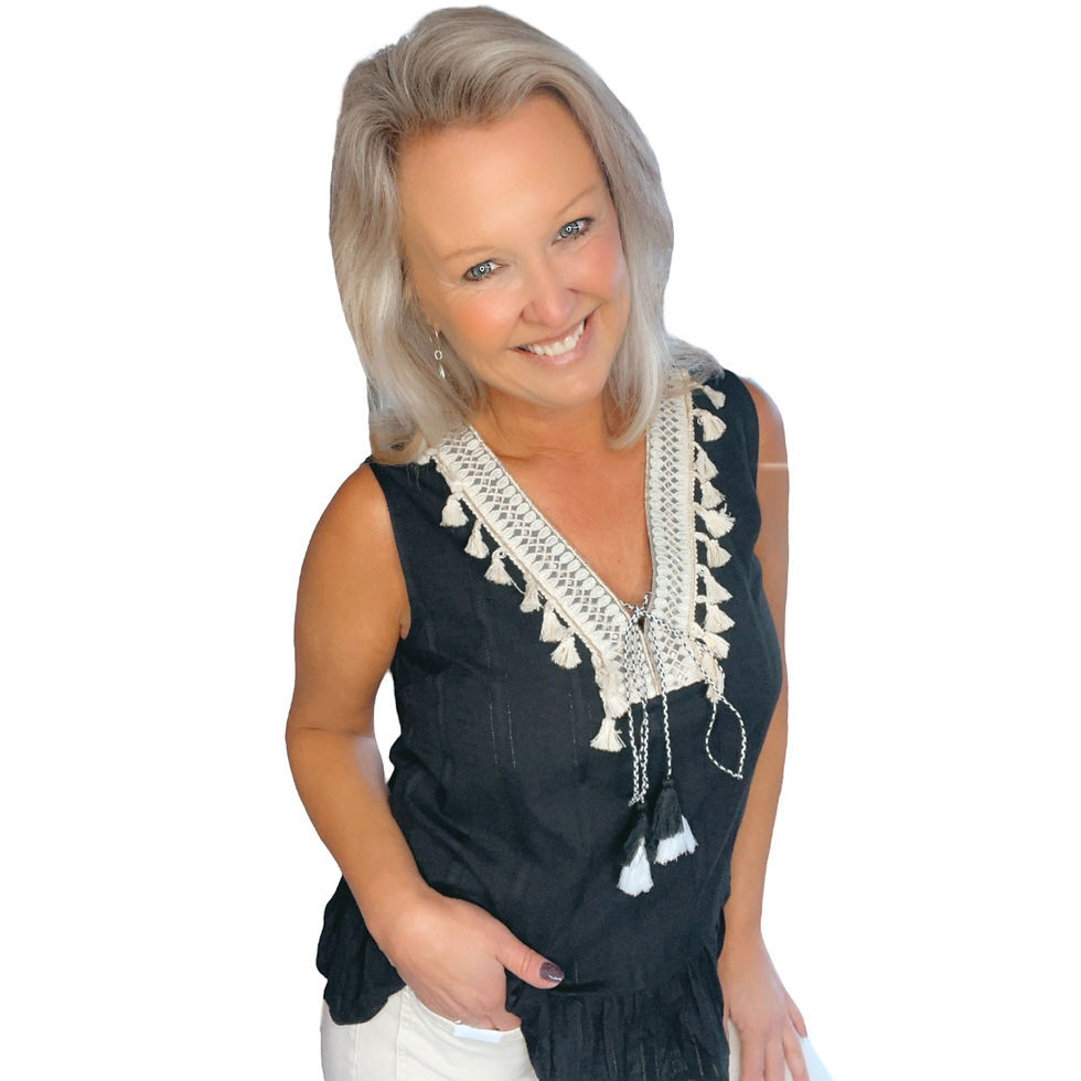 Thumbnail: Boho top zwart ecru