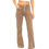 Thumbnail: Jeansbroek wide leg stretch taupe
