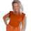 Thumbnail: T-shirt met detail aan mouw roest