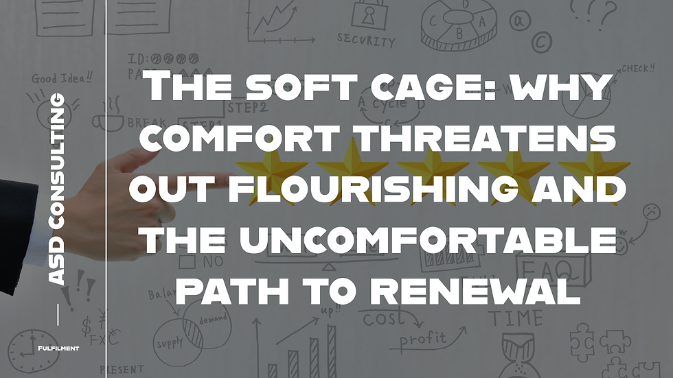 Why Comfort Threatens Our Flourishing and the Uncomfortable Path to Renewal.