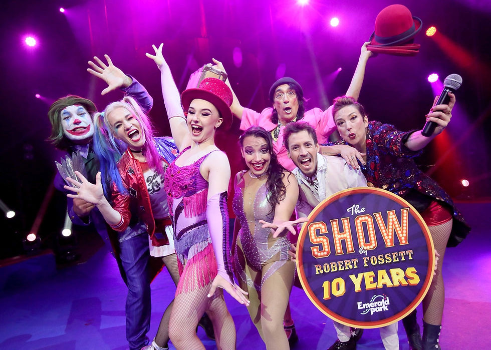 Emerald Park celebrates 10 Years of circus magic with an all-new The Show by Robert Fossett!