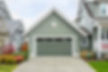 Green garage door