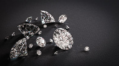 Sparkling diamonds on a dark surface