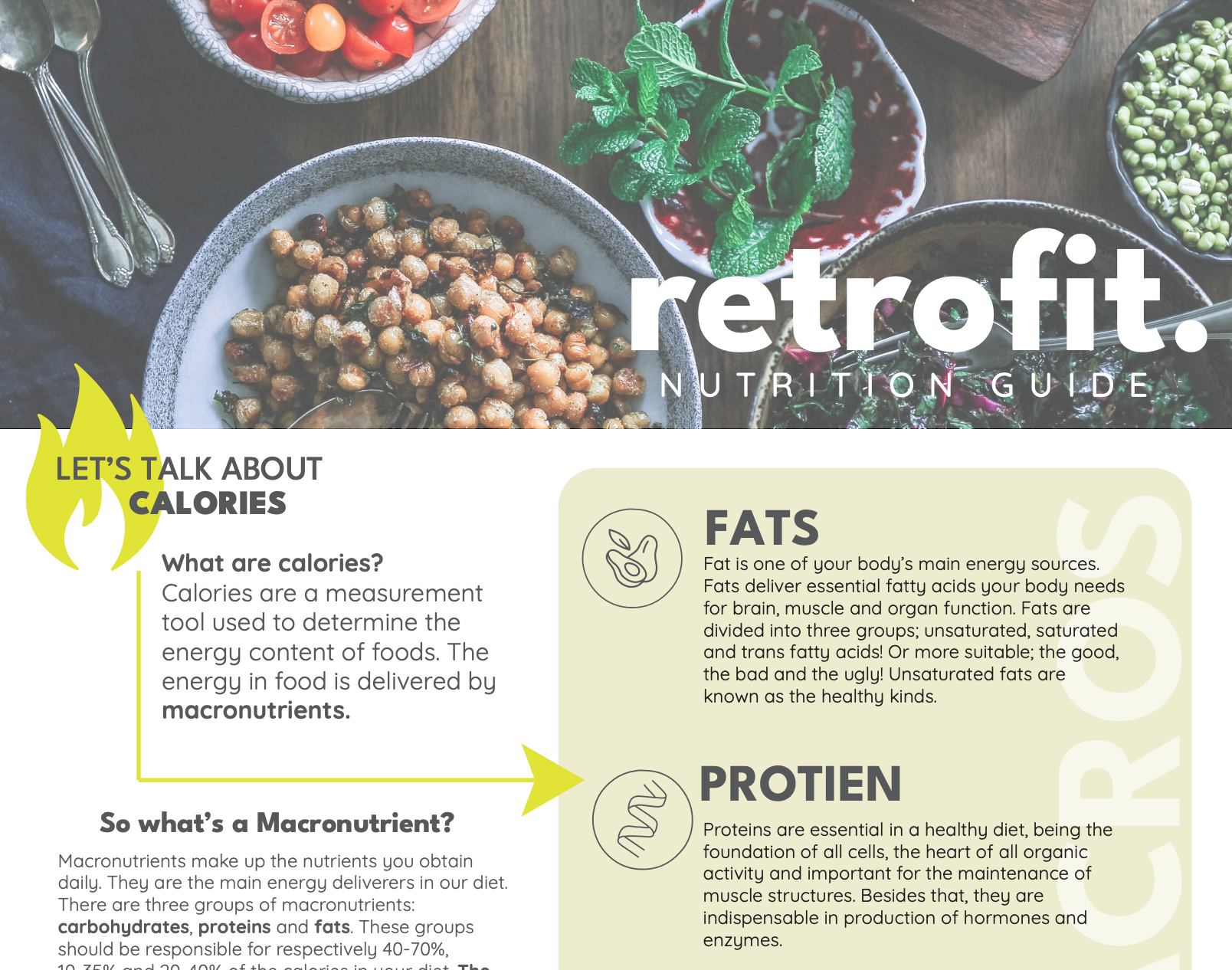 Nutrition Eguide FREE NUTRITION GUIDE | Retrofit