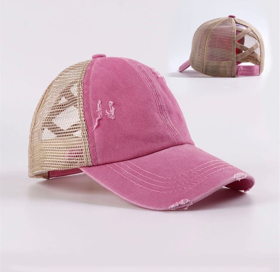 Thumbnail: Custom Distressed Criss Cross Caps