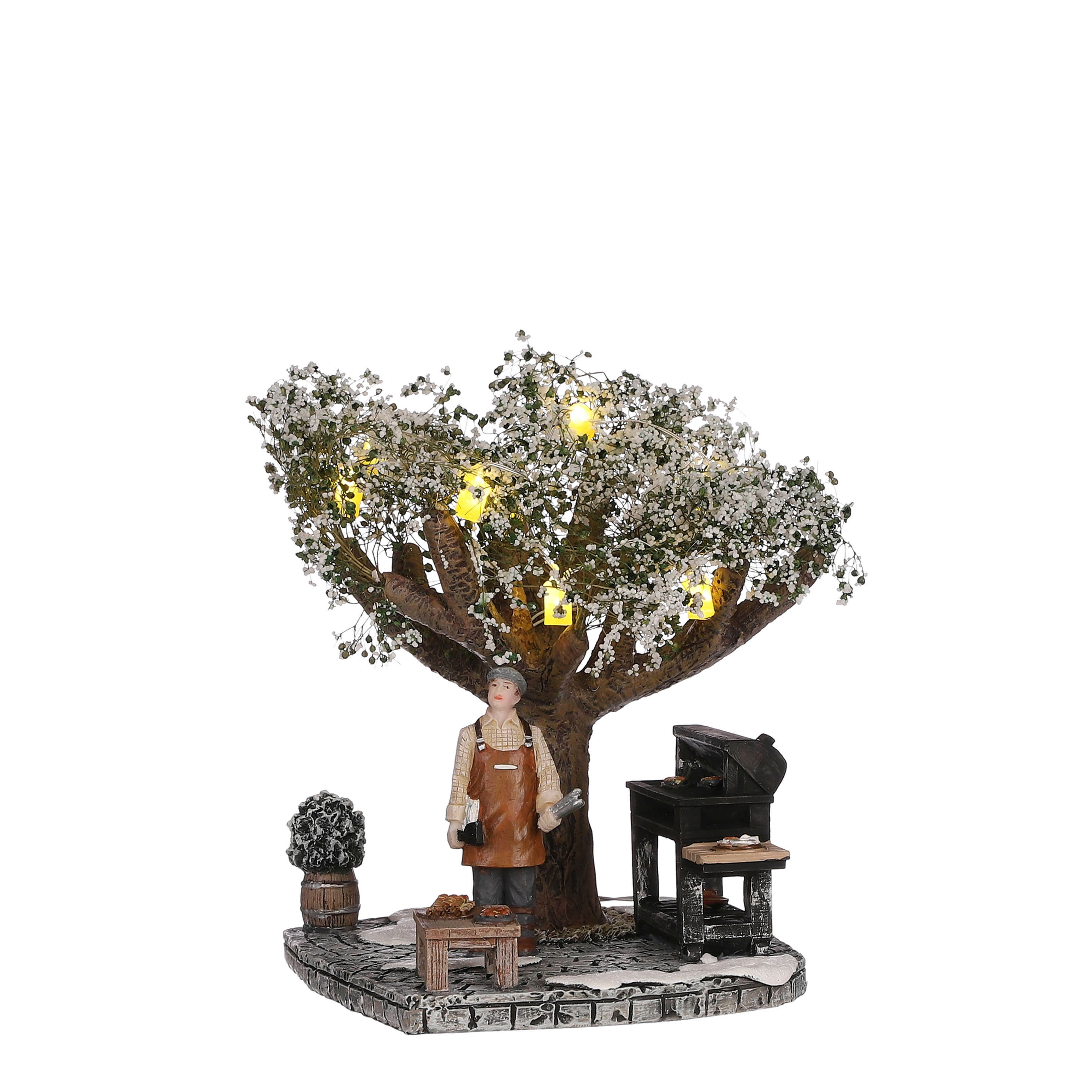 Vinter grill under snedækket træ Luville Schneewald