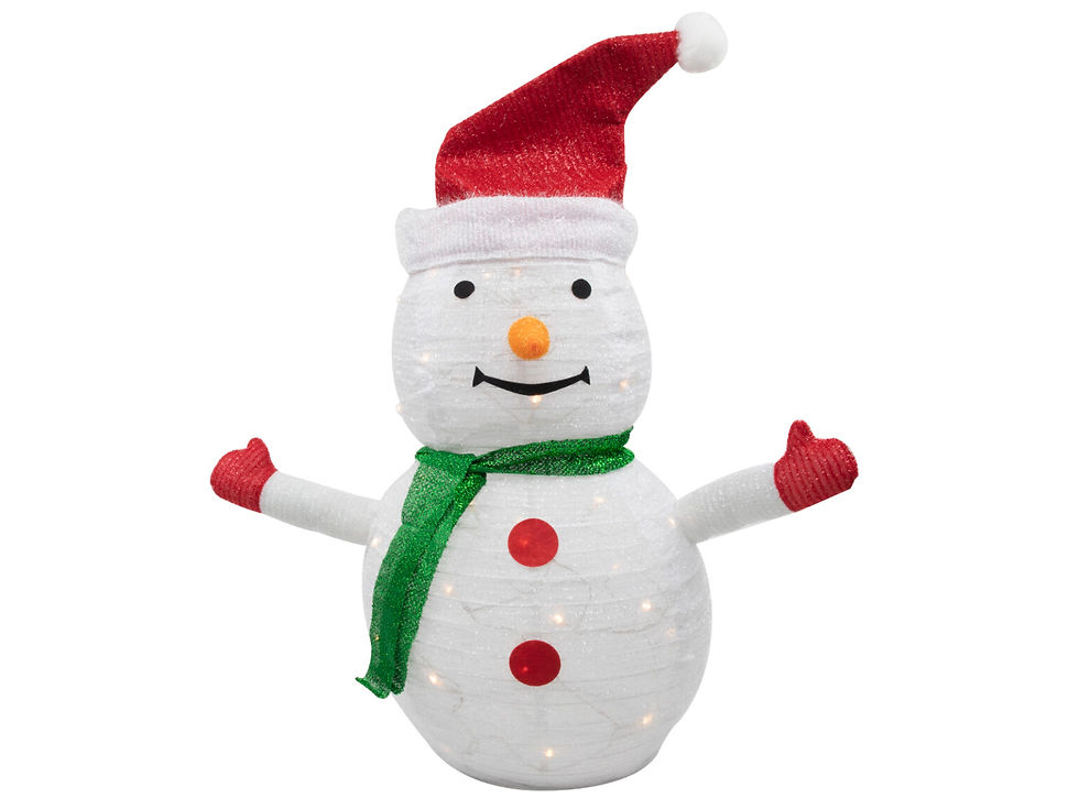 Tinsel snemand 70cm.