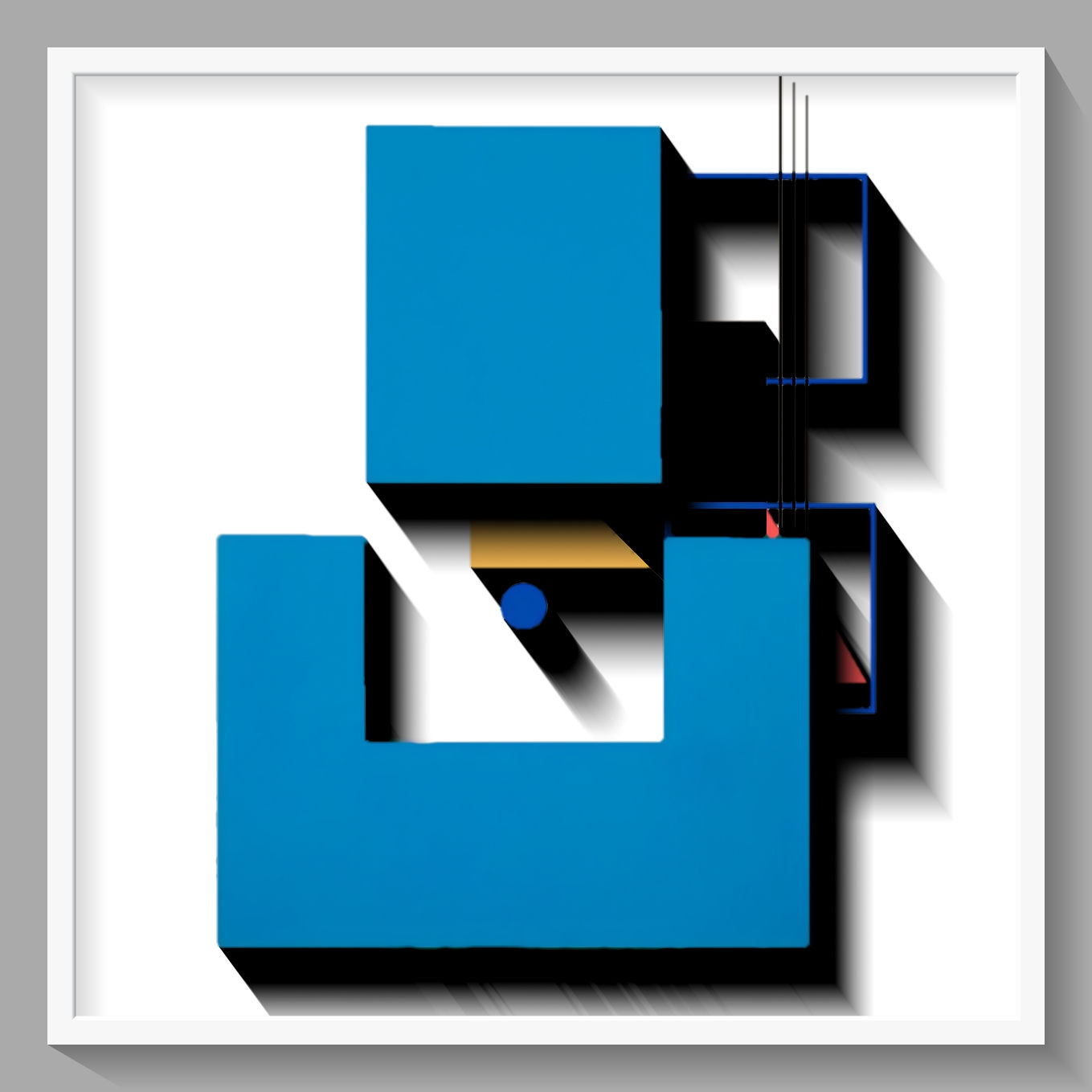 3D Geometric four - Look de Luxe