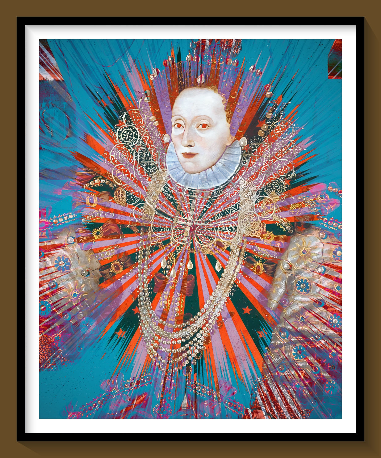 Elizabeth the first in blue star Metallic Royale