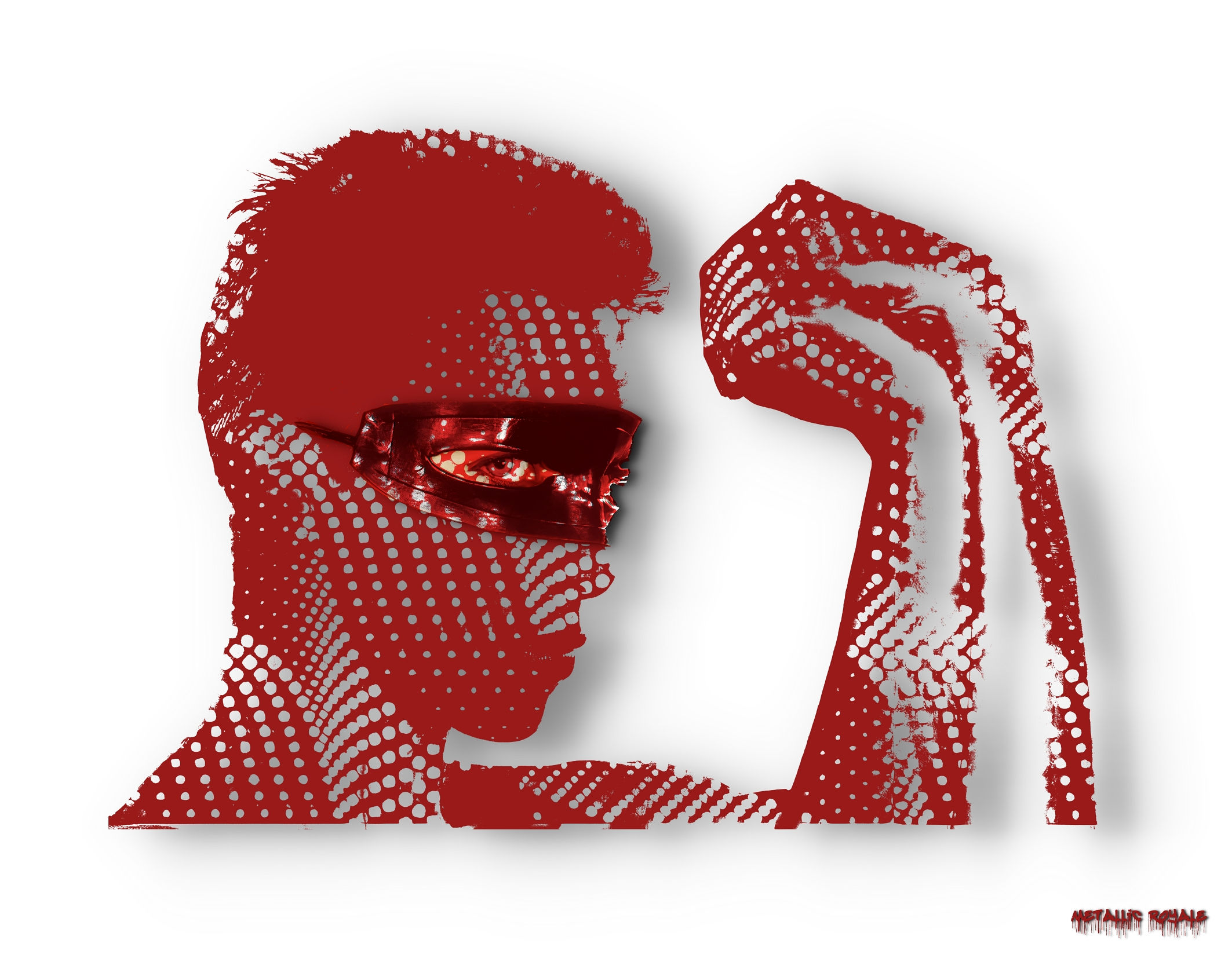 Red Touch 80's - Metallic Royale