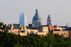 Kilátás a Margit-szigeti víztoronyból