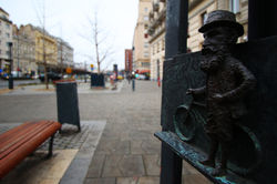 Kolodko miniszobor - A bicikliző Herzl Tivadar