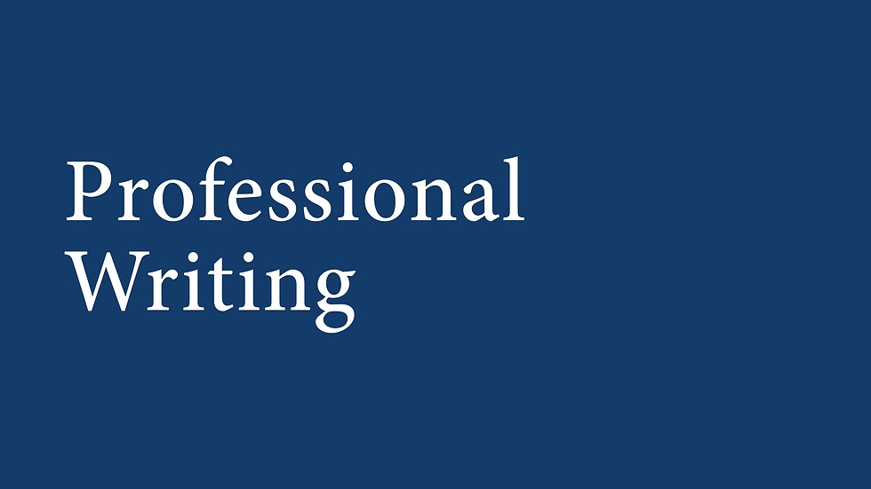 Professional Writing