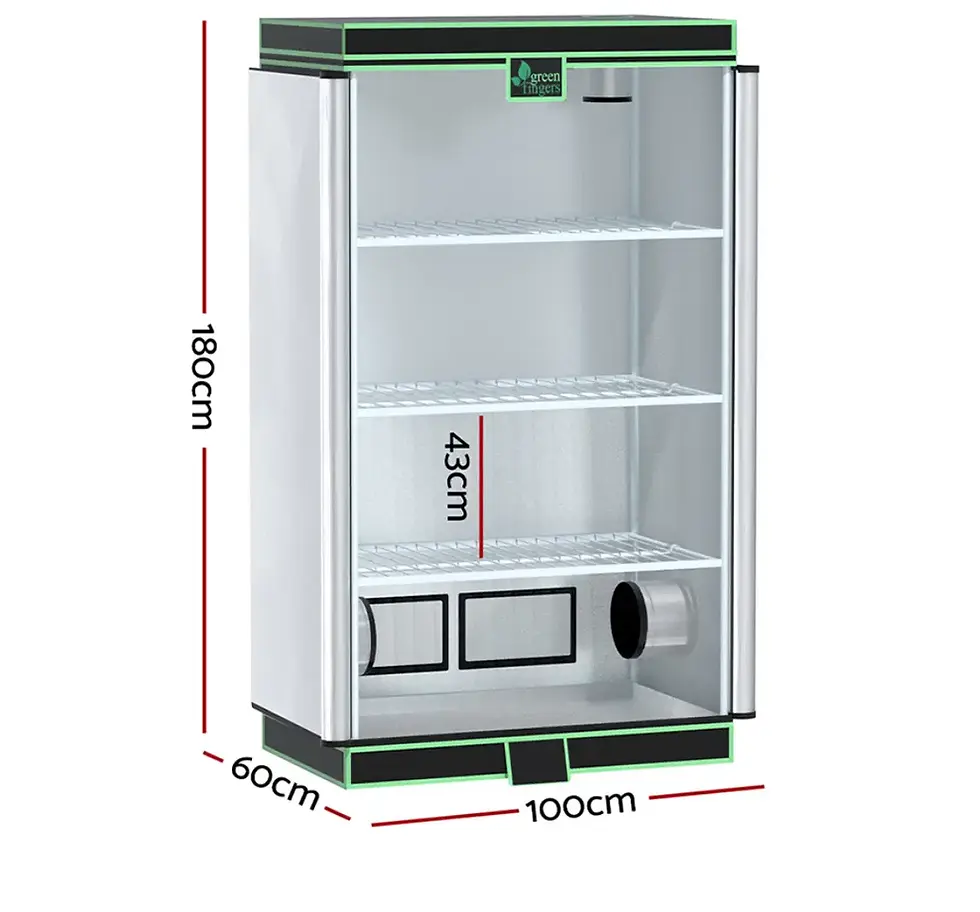 Thumbnail: 4 Tier Hydroponics Grow Tent – 100x60x180cm