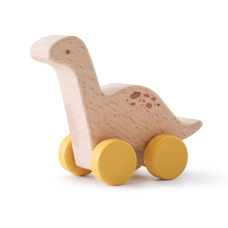 Thumbnail: Wooden Dinosaur Cars – Montessori Push & Play Toy
