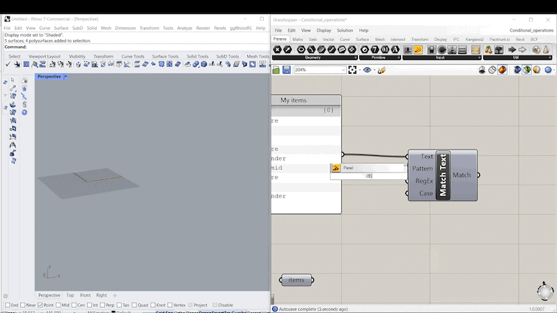Step 2: Dispatch pattern Grasshopper