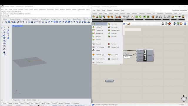 Step 3: Dispatch pattern Grasshopper