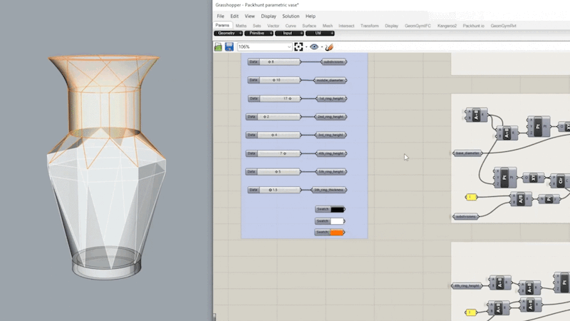 Step 2: Saving state in Grasshopper