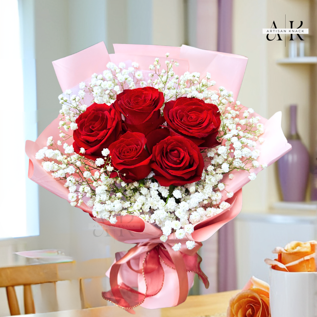 5 Red Rose Bouquet