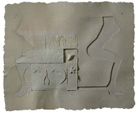 《器形系列Ⅰ-4 Series of Battles Ⅰ-4》95×118cm紙漿、鉛筆 Paper Pulp,Pencil 2004.jpeg