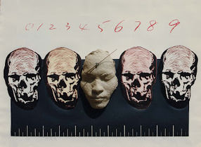 終結者 End紙漿、混合技法 Paper Pulp,Mixed Media 72×48cm 1997.jpeg