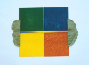 循環123 Sequence 123 72×48cm 紙漿、混合技法 Paper Pulp,Mixed Media 2001.jpeg