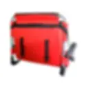 Thumbnail: Red Stadium Style Barton Outdoor Folding Chair