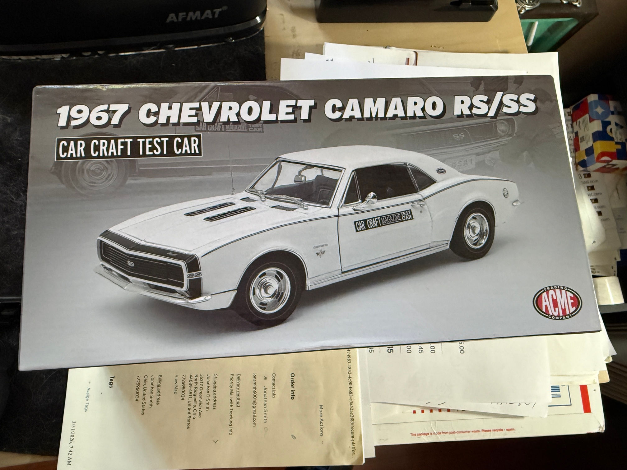 1967 Camaro Original Magazine Article - Car Craft Test Car