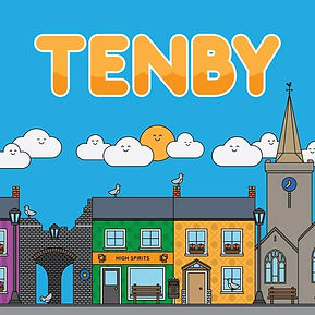 A Tenby street of terraces