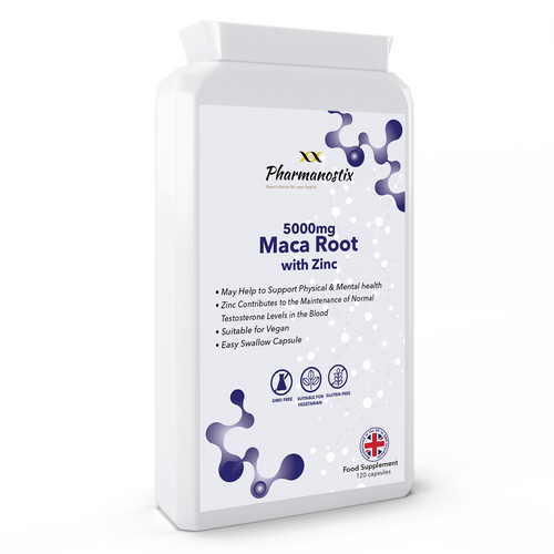 Maca Root 5000mg 120 Capsules Pharmanostix