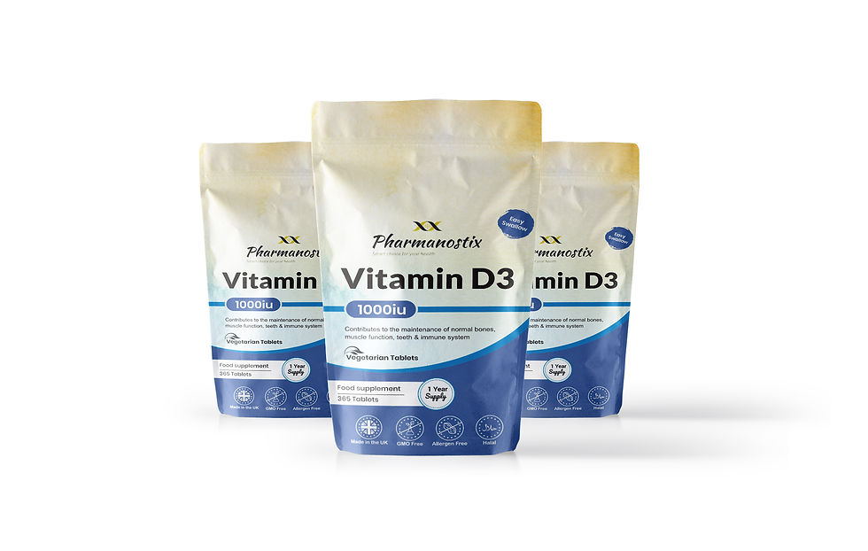 Thumbnail: Vitamin D3 1000IU 400 Tablets - Immunity Support