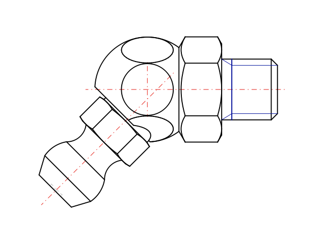 Thumbnail: DIN 71412 45º GREASE FITTING