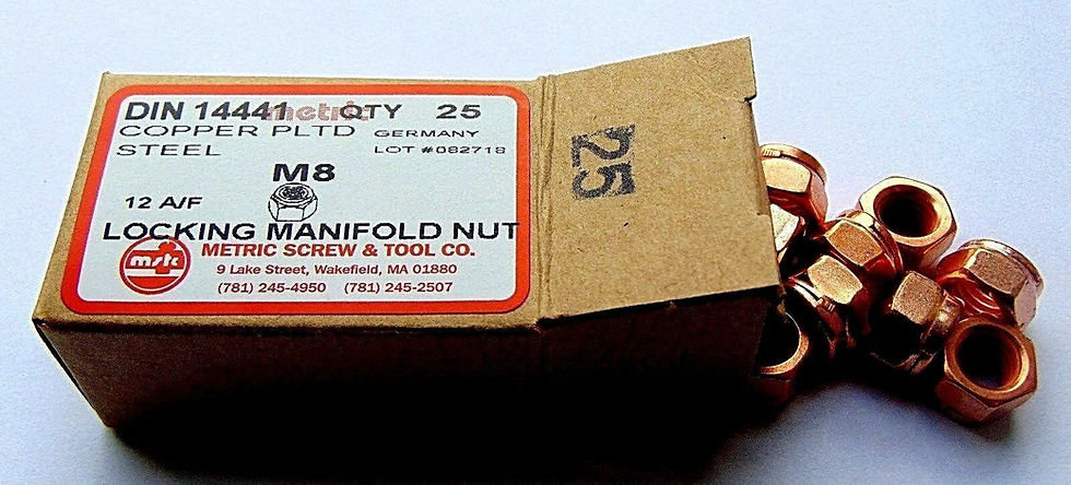 Thumbnail: Copper Hex nuts for exhaust system