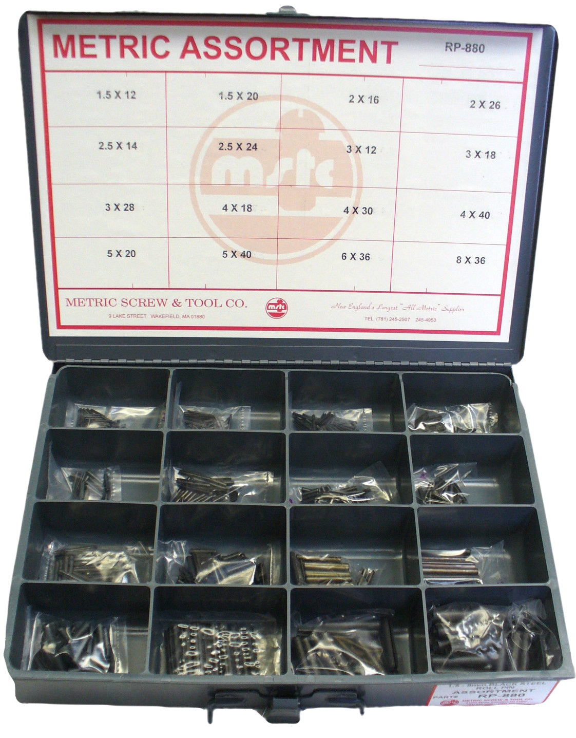 Roll Pin Assortment 880 Pieces